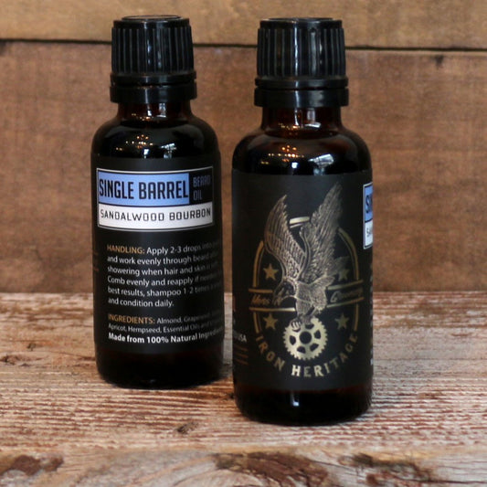 "Single Barrel" Beard Oil by Iron Heritage