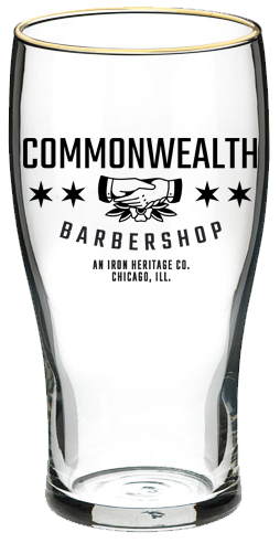 Commonwealth Barbershop - 16oz Libbey Pint Glass