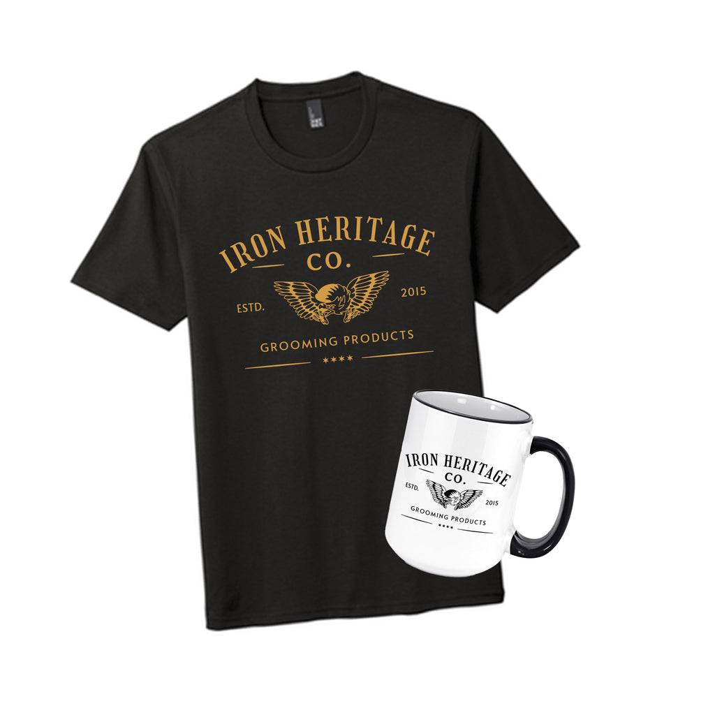 "Iron Heritage Co." Logo Shirt & Mug Combo