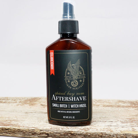 "Premium Spiced Bay Rum Aftershave - 6 oz." by Iron Heritage