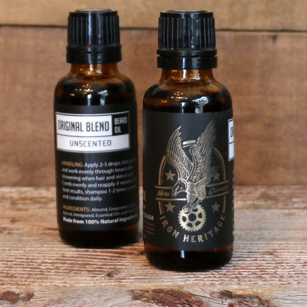 "Original Blend (Unscented)" Beard Oil by Iron Heritage