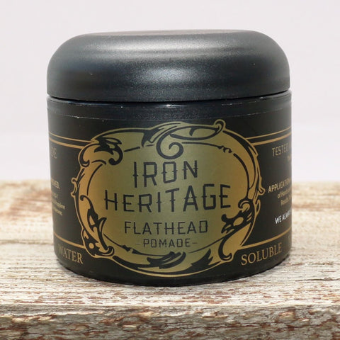 "Genuine Flathead Pomade Water Soluble" by Iron Heritage