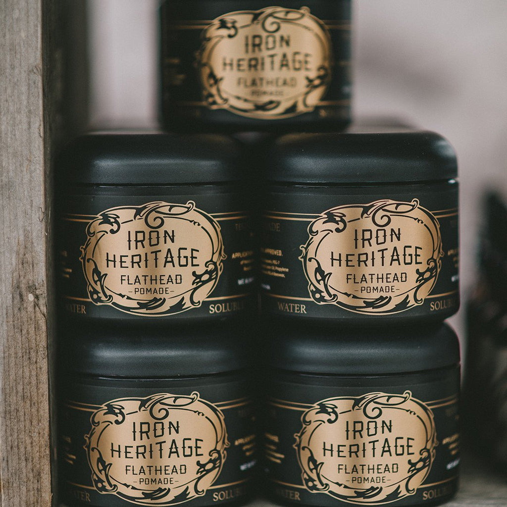 "Genuine Flathead Pomade Water Soluble" by Iron Heritage